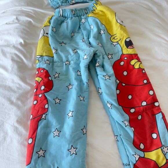 Bart Simpson Matching Set Custom Made 1990s Quilt Rework Size S - Picture 7 of 10